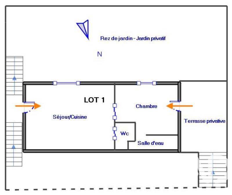 Appartement - 32 m² - 2 pièces