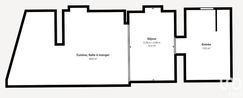 Maison - 100 m² - 2 pièces