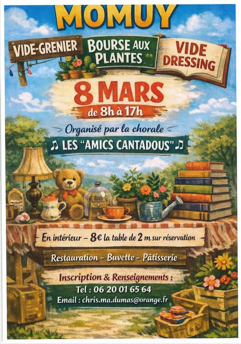 Vide grenier - vide dressing - bourses aux plantes