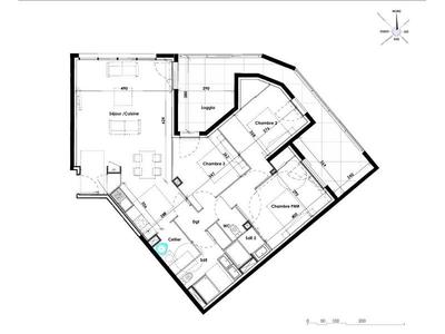 Appartement - 93 m² - 4 pièces