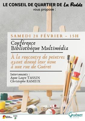Conférence : a la rencontre de peintres ayant donné leur nom à une rue de Guéret