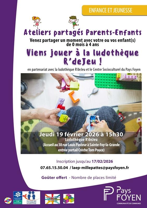 Ateliers partagés Parents-Enfants