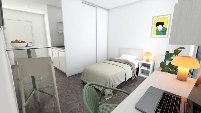 Studio - 18 m² - 1 pièce