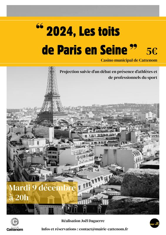 Projection 2024, les Toits de Paris en Seine