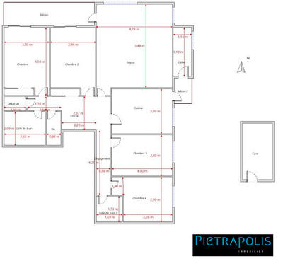 Appartement - 112 m² - 5 pièces