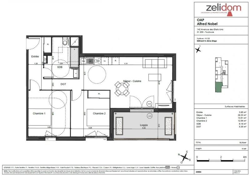 Appartement - 47 à 88 m² - 3 pièces