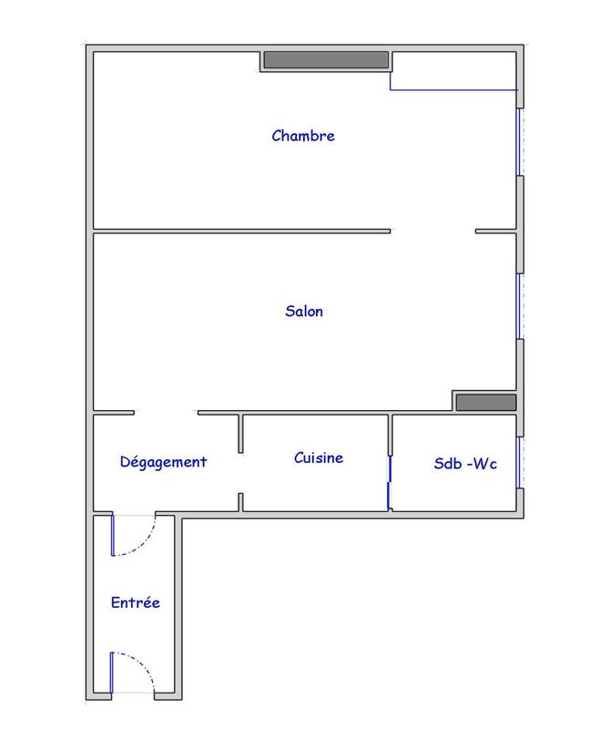 Appartement - 37 m² - 2 pièces