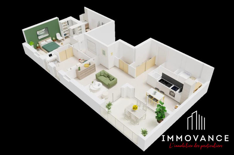 Appartement - 84 m² - 3 pièces