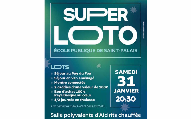 Super Loto de l'Ecole Publique de St Palais