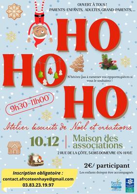 Atelier biscuits de Noël &amp; créations