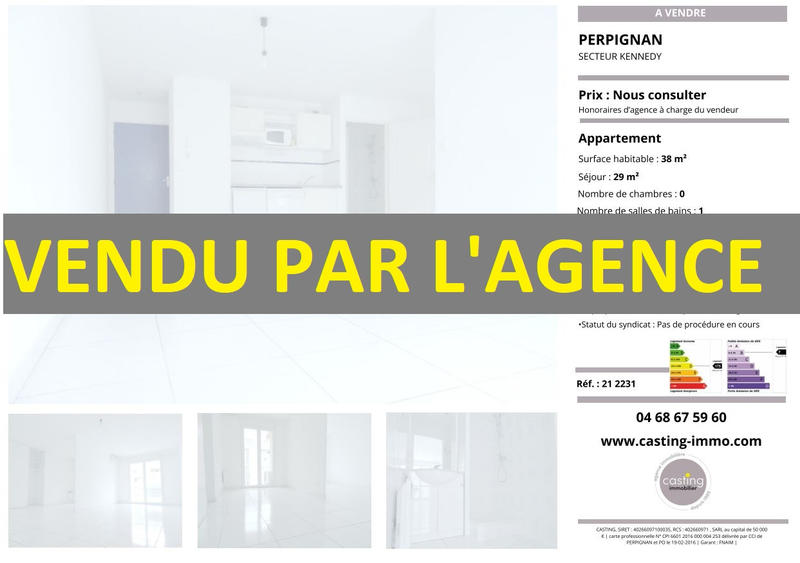 Appartement - 38 m² - 2 pièces