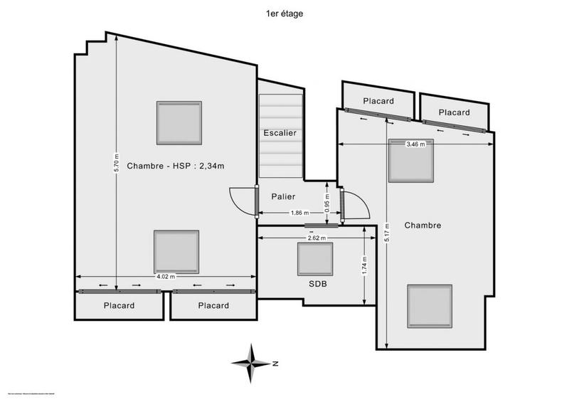 Appartement - 66 m² - 3 pièces