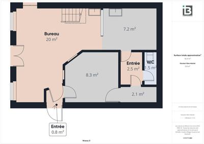 Appartement - 68 m² - 2 pièces