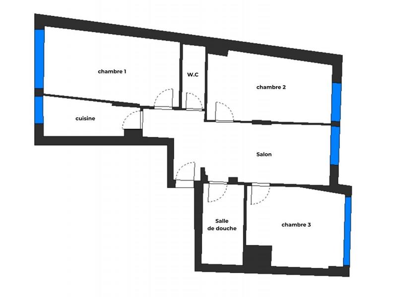 Appartement - 85 m² - 4 pièces