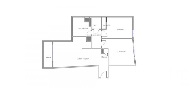 Appartement - 58 m² - 3 pièces