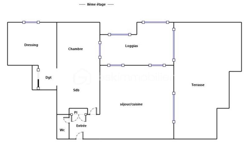 Appartement - 72 m² - 3 pièces