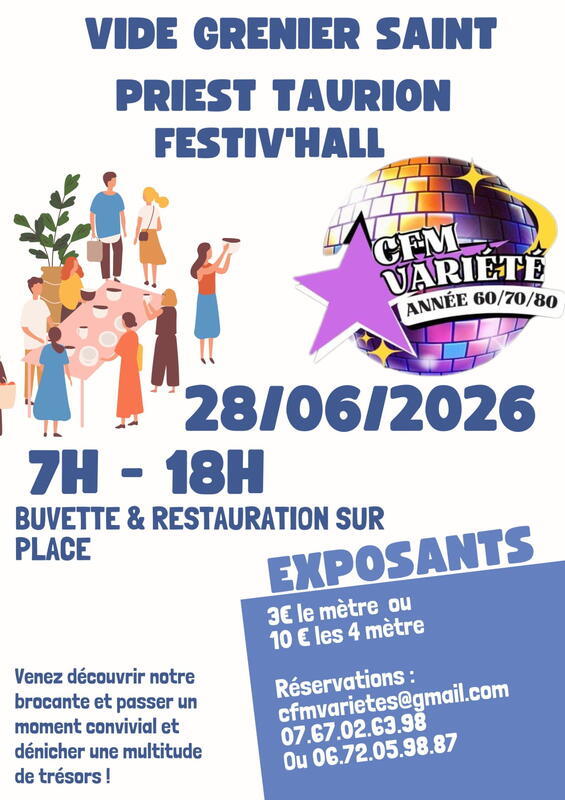 Vide grenier c'fm variété