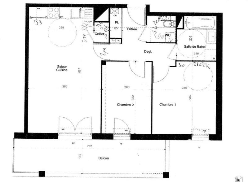 Appartement - 62 m² - 3 pièces