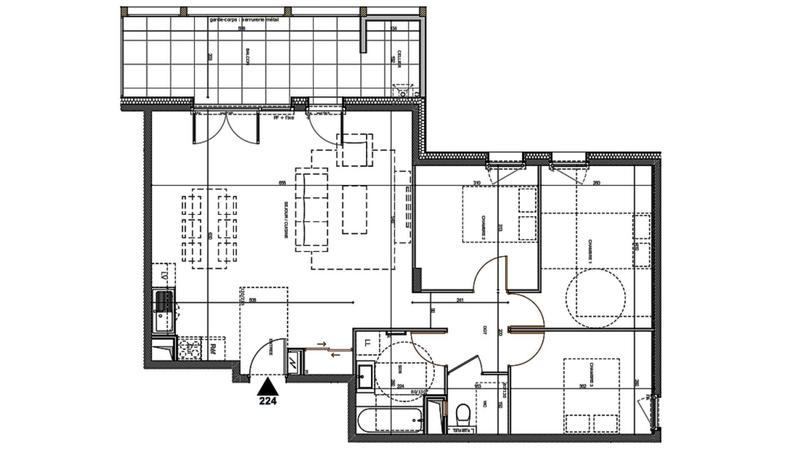 Appartement - 83 m² - 4 pièces