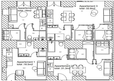 Appartement - 100 m² - 9 pièces