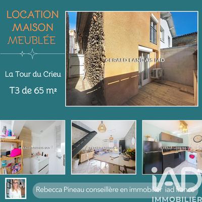 Maison de ville - 65 m² - 3 pièces