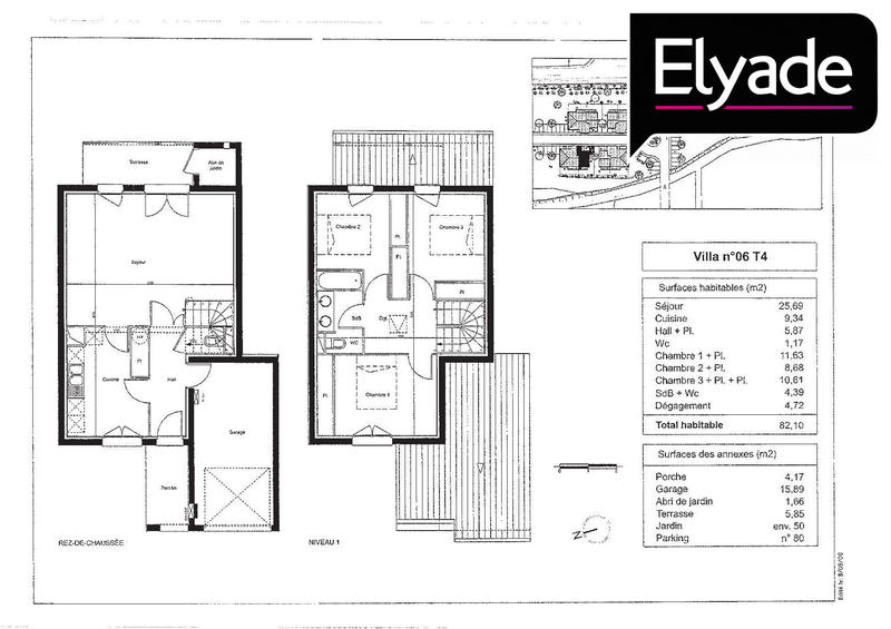 Villa - 82 m² - 4 pièces