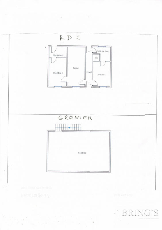 Maison ancienne - 65 m² - 3 pièces