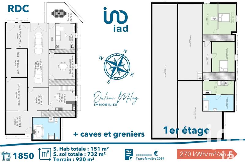 Ferme - 151 m² - 10 pièces