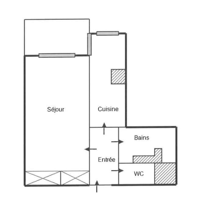 Appartement - 35 m² - 1 pièce