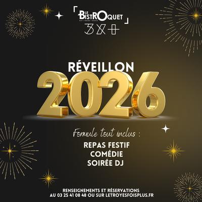 Soirée spéciale Nouvel An : Comédie + Repas + Soirée Dj