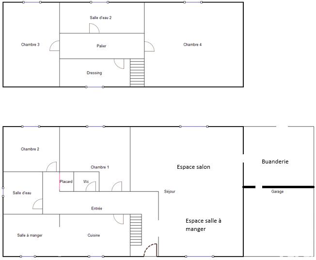 Maison - 126 m² - 7 pièces