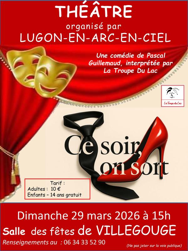 Théâtre à Villegouge "Ce soir on sort"