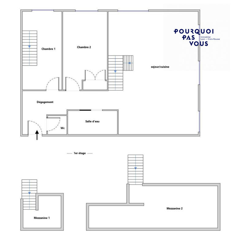Appartement - 80 m² - 3 pièces