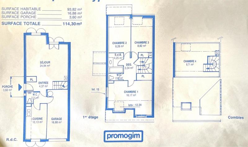Maison - 94 m² - 5 pièces