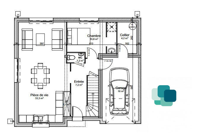 Maison contemporaine - 132 m² - 6 pièces