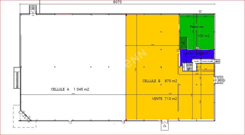 Local commercial - 870 m²