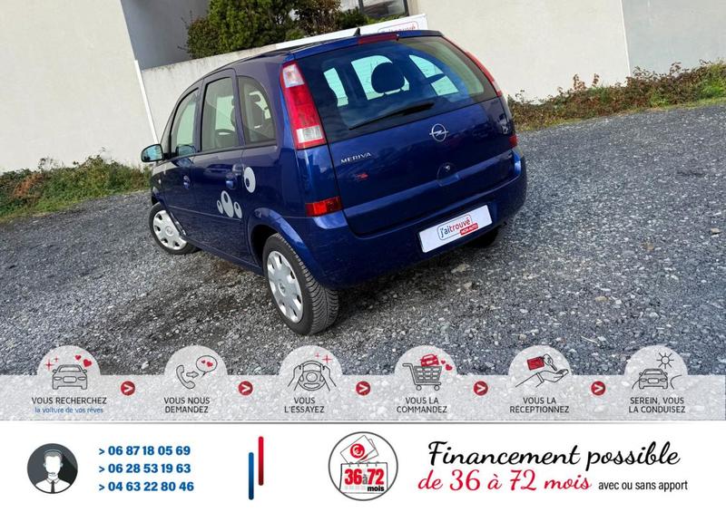 Opel Meriva 1.4 I 16v 90cv Twinport * 153000km*Moteur à Chaine*Ct Révision Ok*Pneus m+s*Véhicule Sous Garantie*100 Points de Contrôles*CarteGrise Moitié prix (Véhicule plus 10 ans)*Climatisation*Fixation Isofix*Autoradio Bluetooth Prise aux Usb