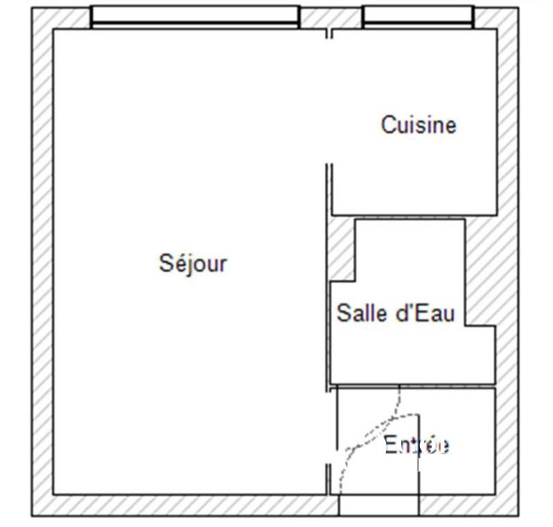 Studio - 25 m² - 1 pièce