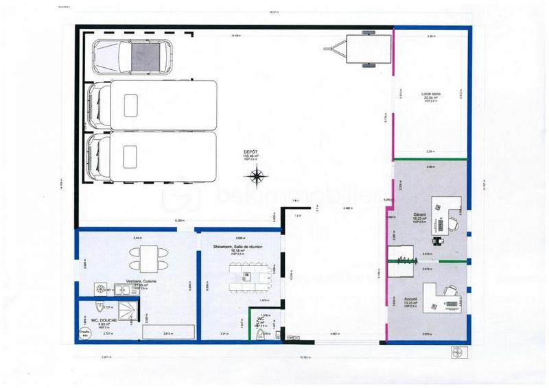 Entrepôt - 246 m² - 5 pièces