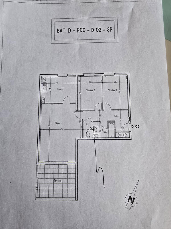 Appartement - 77 m² - 3 pièces