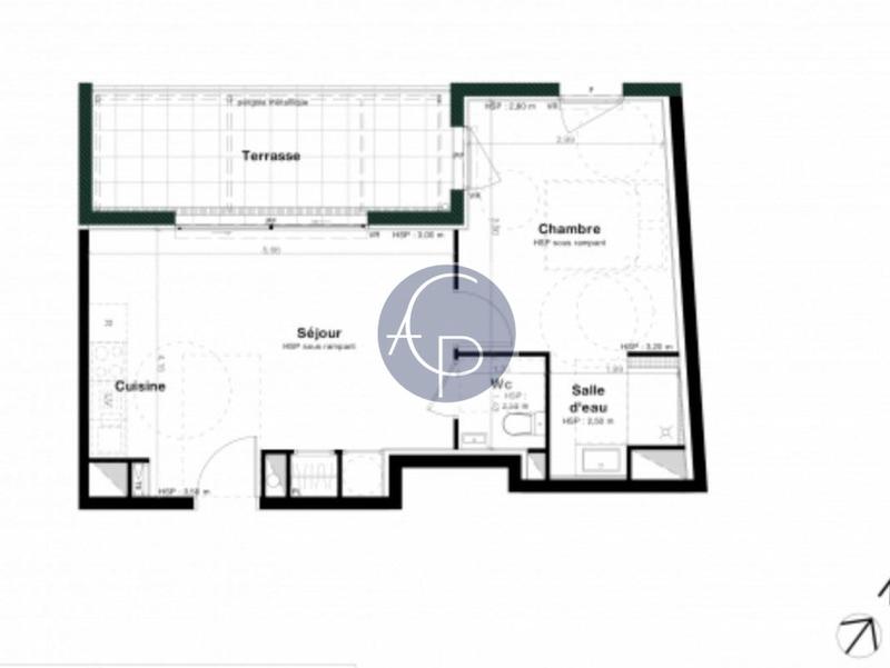 Appartement - 40 m² - 2 pièces