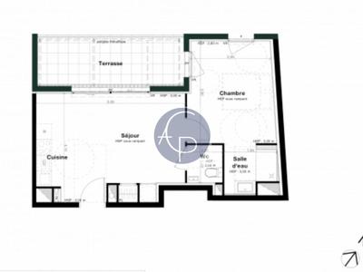 Appartement - 40 m² - 2 pièces