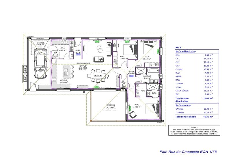 Maison - 112 m² - 4 pièces
