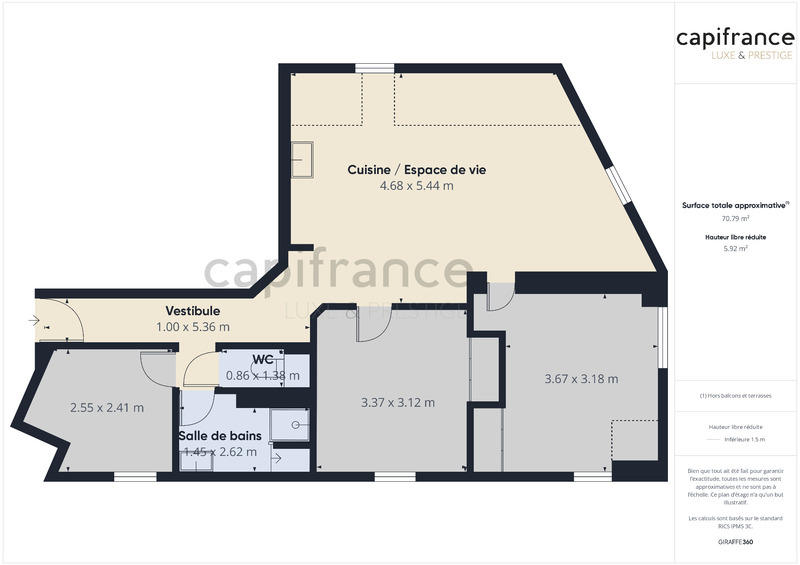 Appartement - 63 m² - 4 pièces