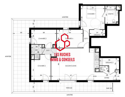 Appartement - 105 m² - 5 pièces