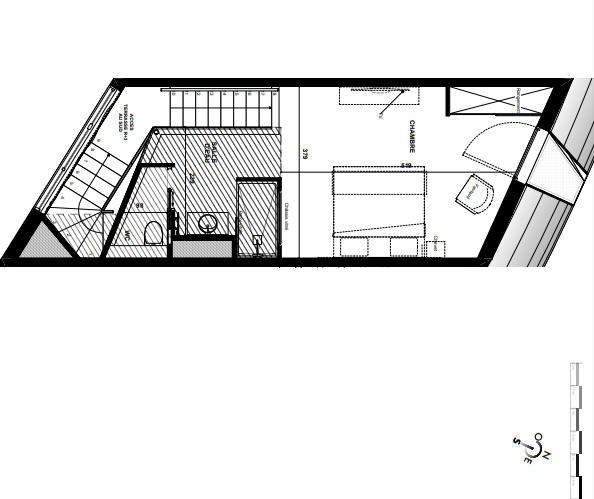 Appartement - 56 m² - 2 pièces