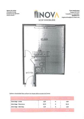 Appartement - 30 m² - 1 pièce