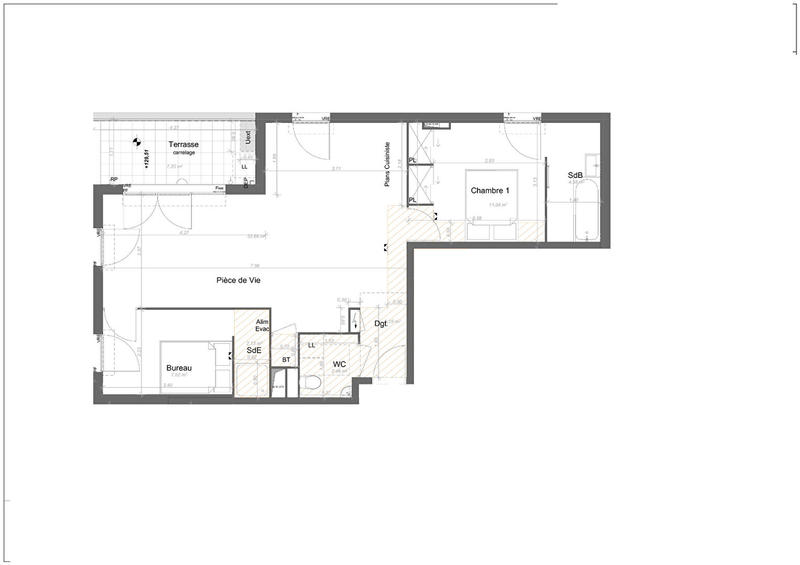 Appartement - 62 m² - 3 pièces