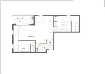 Appartement - 62 m² - 3 pièces