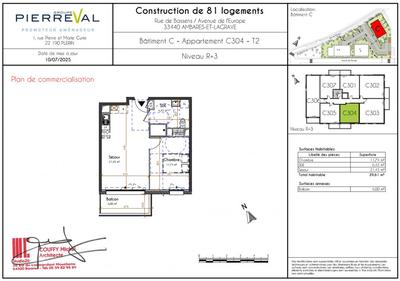 Appartement - 40 m² - 2 pièces